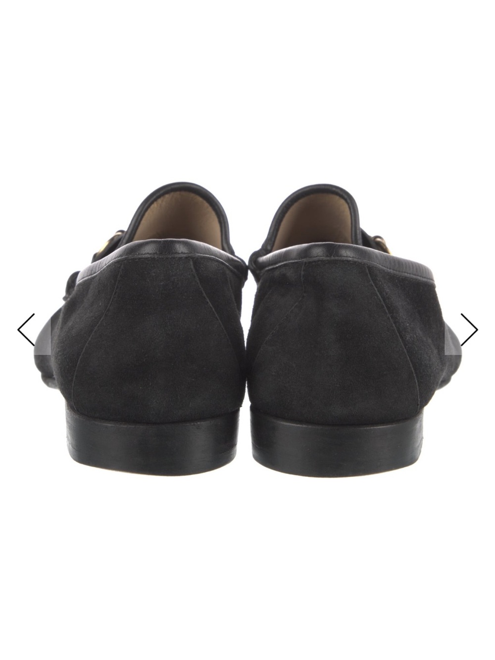Gucci Black Suede Horsebit Loafers - Picture 4 of 5